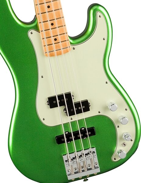 Fender Player Plus Precision Electric Bass, Maple Fingerboard (with Gig Bag), Action Position Back