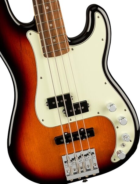 Fender Player Plus Precision Electric Bass, Pau Ferro Fingerboard (with Gig Bag), Action Position Back