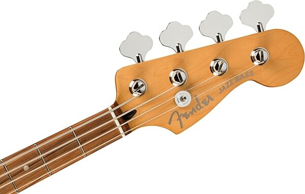 Fender Player Plus Jazz Electric Bass, Pau Ferro Fingerboard (with Gig Bag), Belair Blue, USED, Blemished, Action Position Back
