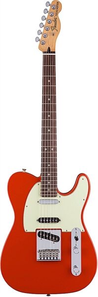 Fender Deluxe Nashville Telecaster Electric Guitar (Rosewood, with Gig Bag), Fiesta Red