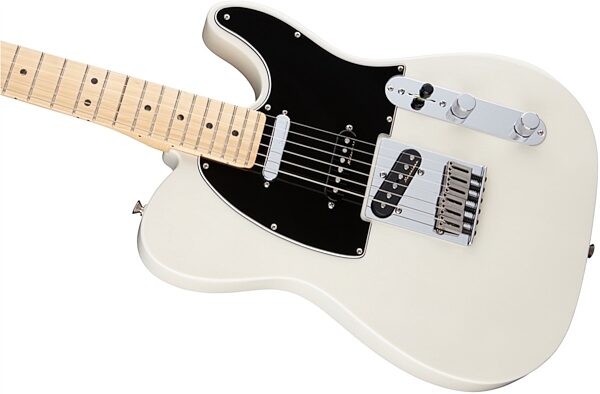 Fender Deluxe Nashville Telecaster Electric Guitar (Maple, with Gig Bag), White Blonde Body Left