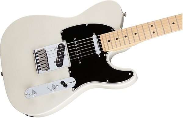 Fender Deluxe Nashville Telecaster Electric Guitar (Maple, with Gig Bag), White Blonde Body Right