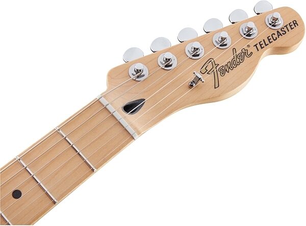 Fender Deluxe Nashville Telecaster Electric Guitar (Maple, with Gig Bag), White Blonde Headstock Front