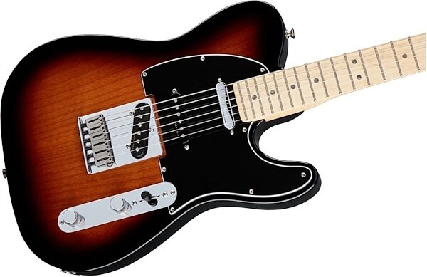 Fender Deluxe Nashville Telecaster Electric Guitar (Maple, with Gig Bag), Sunburst Body Right