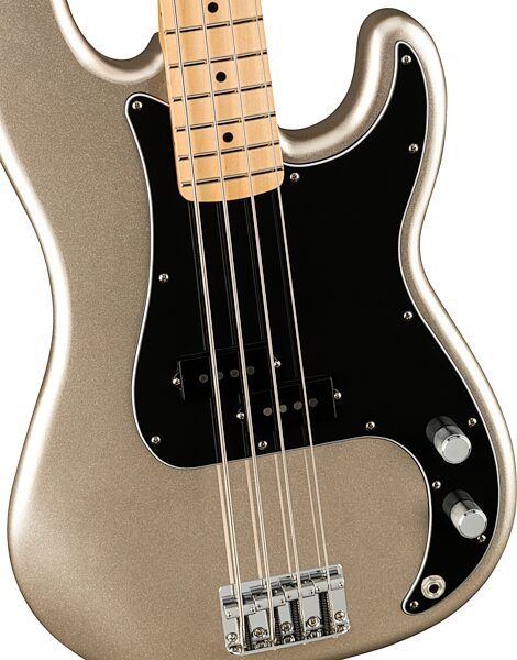 Fender 75th Anniversary Precision Bass Guitar (with Gig Bag), Action Position Back