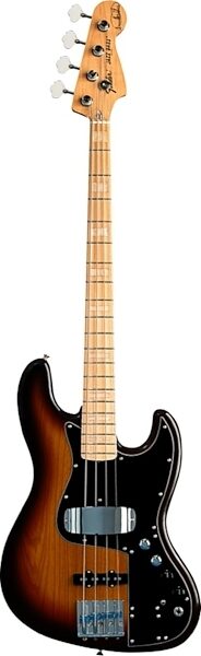 Fender Marcus Miller Jazz Electric Bass, with Maple Fingerboard and Gig Bag, 3-Color Sunburst