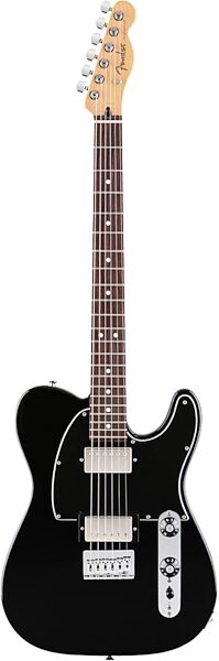 Fender Blacktop Telecaster HH Electric Guitar (Rosewood), Black