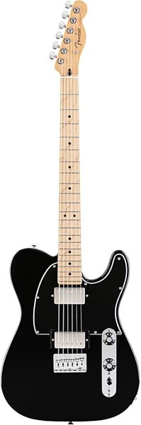 Fender Blacktop Telecaster HH Electric Guitar (Maple), Black