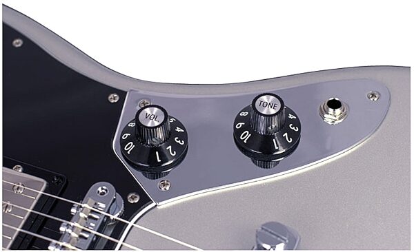 Fender Blacktop Jaguar HH Electric Guitar (Rosewood), Silver - Detail 2