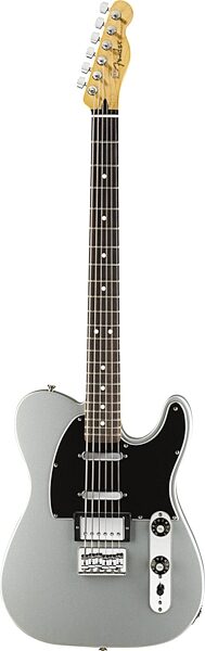 Fender Blacktop Baritone Telecaster Electric Guitar, with Rosewood Fingerboard, Ghost Silver