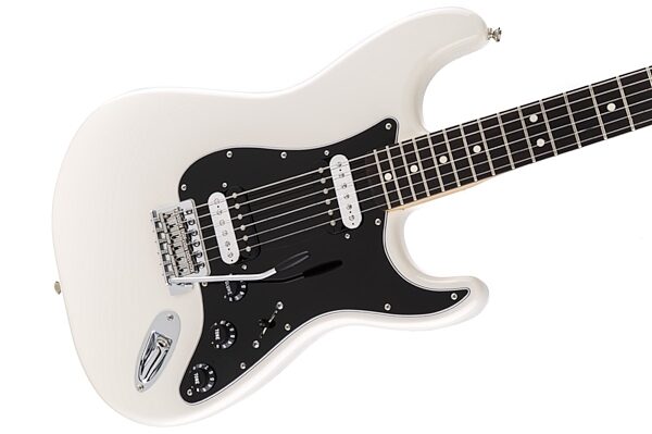 Fender Standard Stratocaster HH Electric Guitar, with Rosewood Fingerboard, Olympic White Body Right