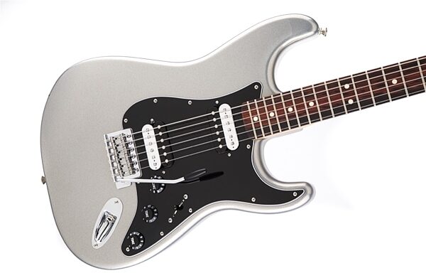 Fender Standard Stratocaster HH Electric Guitar, with Rosewood Fingerboard, Ghost Silver Body