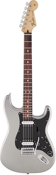 Fender Standard Stratocaster HH Electric Guitar, with Rosewood Fingerboard, Ghost Silver