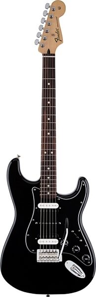 Fender Standard Stratocaster HSH Electric Guitar, with Rosewood Fingerboard, Black