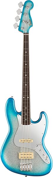 Fender Limited Edition Player Plus Blu DeTiger Jazz Electric Bass (with Gig Bag), Sky Blue, Action Position Back