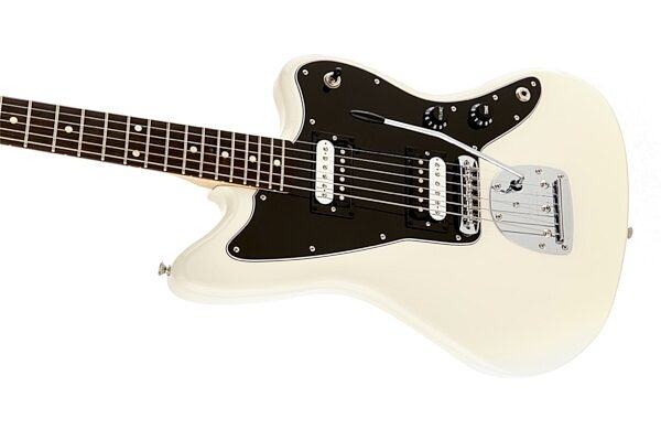 Fender Standard Jazzmaster HH Electric Guitar, with Rosewood Fingerboard, Olympic White Body Left
