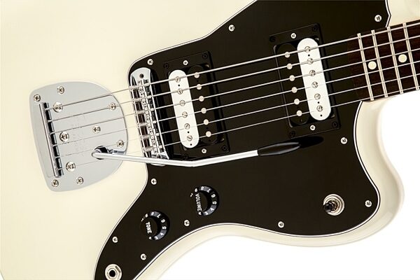 Fender Standard Jazzmaster HH Electric Guitar, with Rosewood Fingerboard, Olympic White Body Closeup