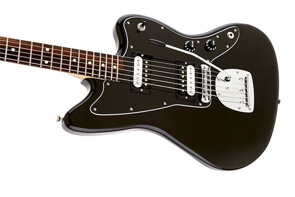 Fender Standard Jazzmaster HH Electric Guitar, with Rosewood Fingerboard, Black Body Left