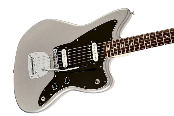 Fender Standard Jazzmaster HH Electric Guitar, with Rosewood Fingerboard, Ghost Silver Body Right