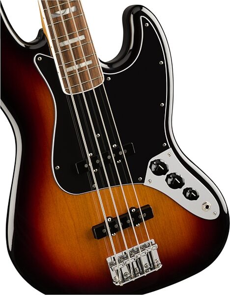 Fender Vintera '70s Jazz Electric Bass, Pau Ferro Fingerboard (with Gig Bag), Action Position Back