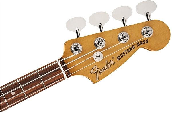Fender Vintera '60s Mustang Electric Bass, Pau Ferro Fingerboard (with Gig Bag), Headstock