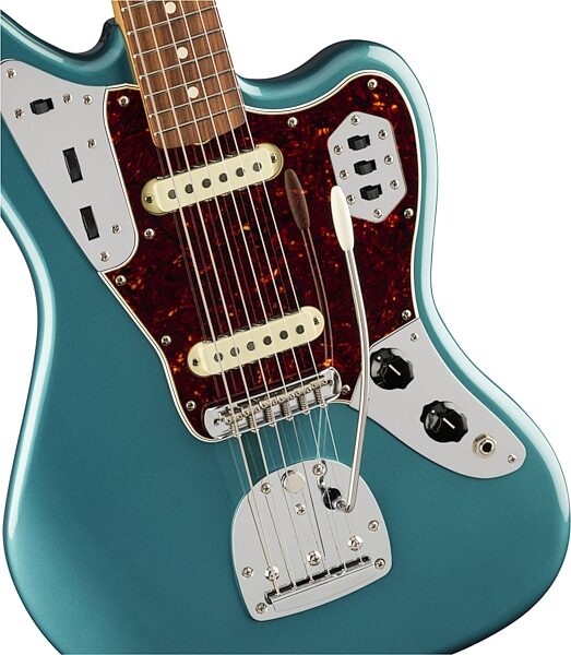 Fender Vintera '60s Jaguar Electric Guitar, Pau Ferro Fingerboard (with Gig Bag), Action Position Back