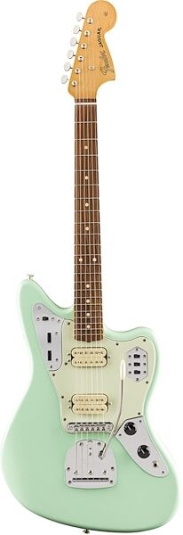 Fender Vintera '60s Jaguar Modified HH Electric Guitar, Pau Ferro (with Gig Bag), Surf Green, USED, Scratch and Dent, Main