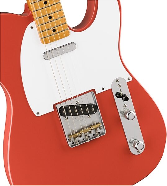 Fender Vintera '50s Telecaster Electric Guitar, Maple Fingerboard (with Gig Bag), Action Position Back