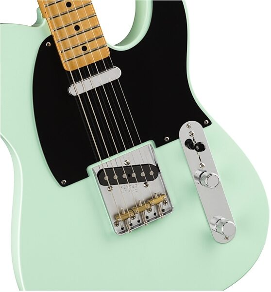 Fender Vintera '50s Telecaster Modified Electric Guitar, Maple Fingerboard (with Gig Bag), Surf Green, USED, Scratch and Dent, View