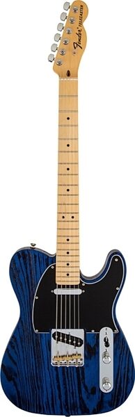 Fender Limited Edition USA Telecaster Sandblast Electric Guitar, Maple Fingerboard (with Gig Bag), Sapphire