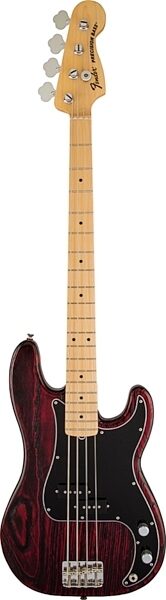 Fender Limited Edition USA Precision Sandblast Electric Bass, Maple Fingerboard (with Gig Bag), Main