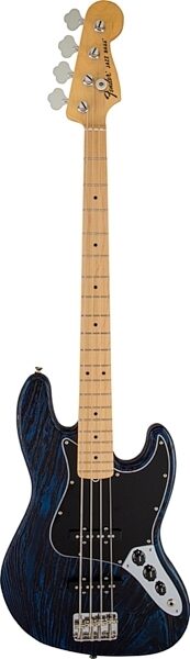 Fender Limited Edition USA Jazz Sandblast Electric Bass, Maple Fingerboard (with Gig Bag), Sapphire