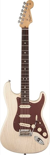 Fender FSR American Rustic Stratocaster Rustic Electric Guitar (with Case), Rosewood Fingerboard, Olympic White