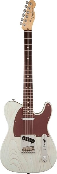 Fender FSR American Telecaster Rustic Ash Electric Guitar (with Case), Rosewood Fingerboard, Sonic Blue