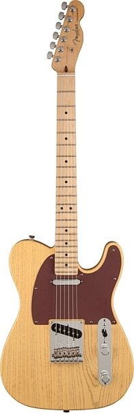 Fender FSR American Telecaster Rustic Ash Electric Guitar (with Case), Maple Fingerboard, Butterscotch Blonde