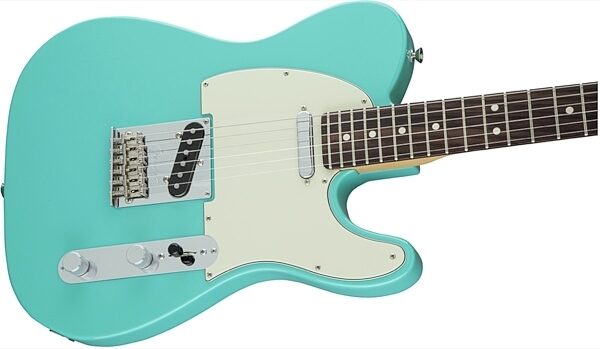Fender Limited Edition American Standard Telecaster Match Head Electric Guitar, Surf Green Body Right