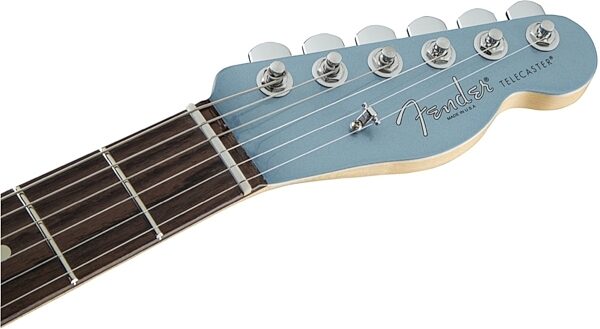 Fender Limited Edition American Standard Telecaster Match Head Electric Guitar, Ice Blue Headstock Front