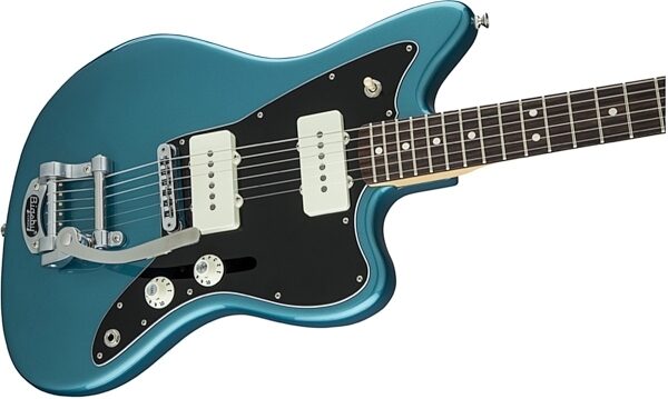 Fender Limited Edition American Special Jazzmaster Electric Guitar with Bigsby, Ocean Turquoise Body Angle