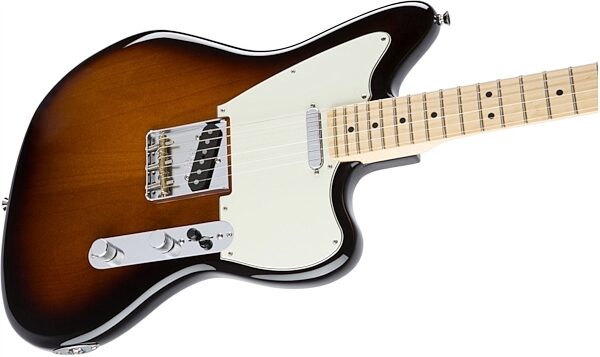 Fender Limited Edition American Standard Offset Telecaster Electric Guitar (Maple, with Case), 2-Color Sunburst Angle