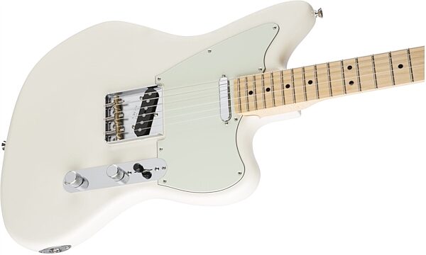 Fender Limited Edition American Standard Offset Telecaster Electric Guitar (Maple, with Case), Olympic White Body Right