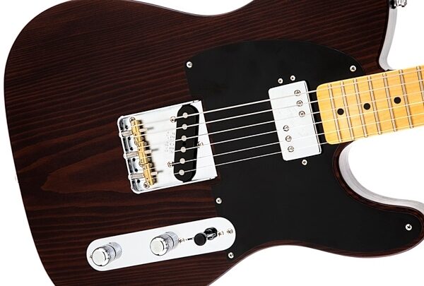 Fender Limited Edition American Vintage 50s Telecaster Redwood Electric Guitar (with Case), Closeup