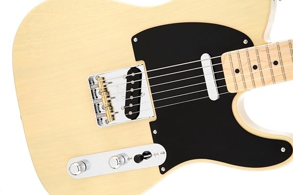 Fender Limited Edition American Vintage 52 Telecaster Korina Electric Guitar (with Case), Closeup