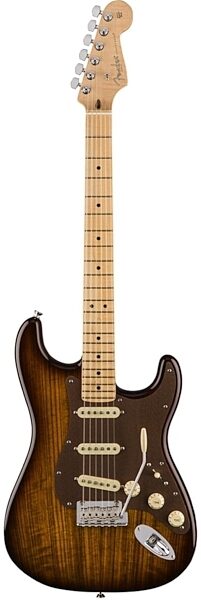 Fender 2017 LTD Exotic Shedua Top Stratocaster Electric Guitar (with Case), Main