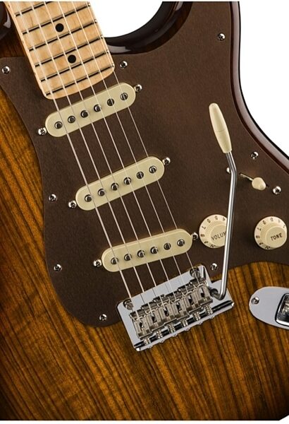 Fender 2017 LTD Exotic Shedua Top Stratocaster Electric Guitar (with Case), Alt
