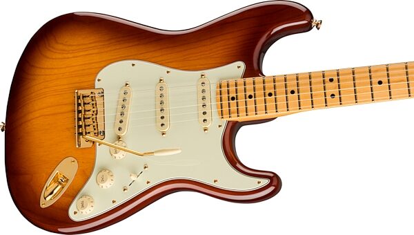 Fender 75th Anniversary Commemorative Stratocaster Electric Guitar (with Case), Action Position Back