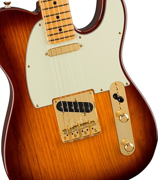 Fender 75th Anniversary Commemorative Telecaster Electric Guitar (with Case), Action Position Back