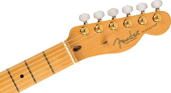 Fender 75th Anniversary Commemorative Telecaster Electric Guitar (with Case), Action Position Back