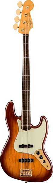 Fender 75th Anniversary Commemorative Jazz Bass Guitar (with Case), Action Position Back