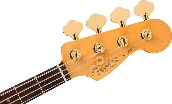 Fender 75th Anniversary Commemorative Jazz Bass Guitar (with Case), Action Position Back