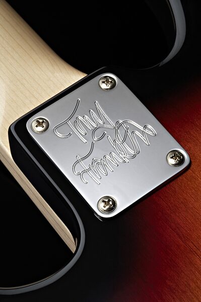 Fender Tony Franklin Fretless Precision Bass with Case, Neckplate